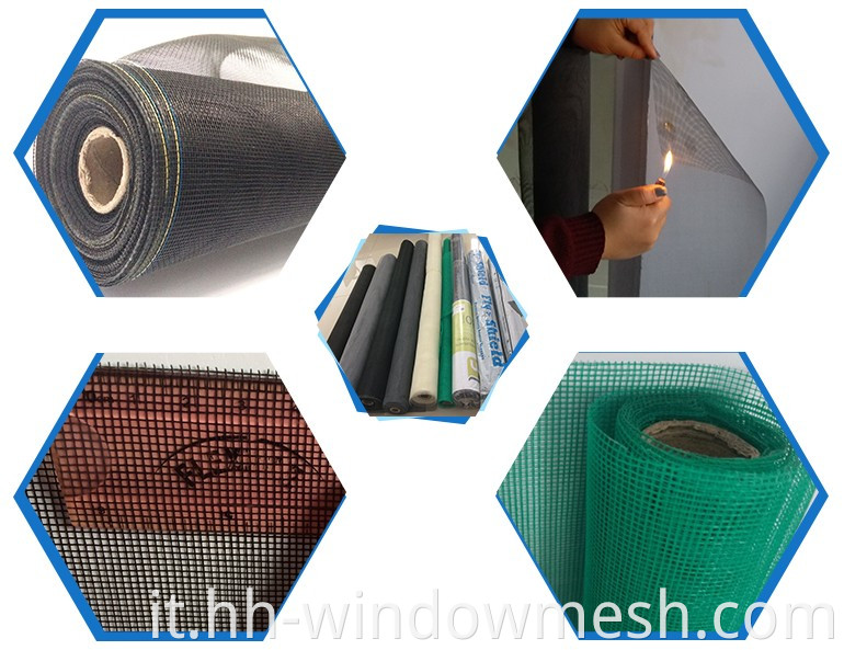 Finestra in poliestere antiproietto di alta qualità al 100 % Finestra poliestere impermeabile e fly Net Insect Schermate Rollio